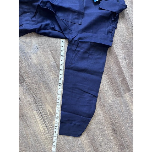 Saftech Utility FR Jumpsuit Long Sleeve Mens XL Navy Blue Full Suit A9 - Picture 10 of 10